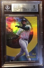 1998 BOWMAN'S BEST REFRACTOR NO SERIAL #27 KEN GRIFFEY JR BGS POP 1 PRISTINE 10s picture