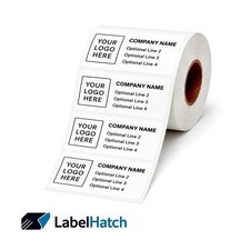 600 - YOUR BUSINESS LOGO LABELS, Personalized Custom Text, Company Name - 2