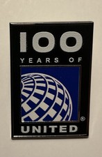 United Airlines 100 Years Lapel Pin Tie Tack picture