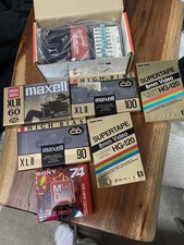 Vintage Blank Media Lot Sony MiniDisc Maxell XLII 8mm Video Tapes NOS picture
