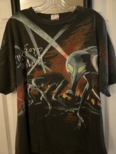 VTG 90s Pink Floyd The Wall All Over Print T Shirt XL Fruit of the Loom AOP Band picture