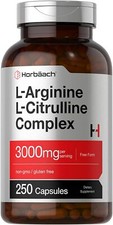 L-Arginine L-Citrulline Complex | 3000mg | 250 Capsules | Non-GMO | by Horbaach picture