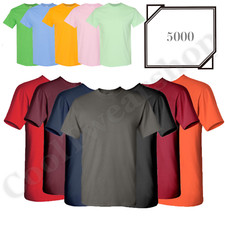 Gildan Heavy Cotton T-Shirt 5000 Unisex  Plain Blank Crewneck Short Sleeves Tee picture