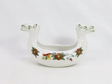 Porsgrund Porcelain Beer Bowl | 1930s Hand Painted Farmers Rose | Antique picture