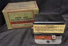 Vintage NOS Three Unit VR350P Voltage Regulator with Cut-Out Relay (186) picture
