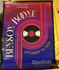 Benson Boone - EXTREMELY RARE - Exclusive Poster - with 9/10/26 Date - NYC picture