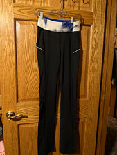 lululemon athletica Women’s S Black Ankle Leggings Mid Rise Zip Pocket picture