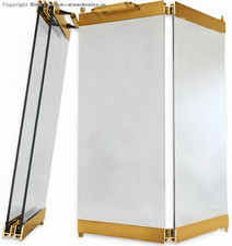 Heatilator Fireplace Doors Glass Replacement GOLD Fits SF36A/AI SCF36A/AI/MHA/B picture