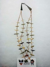 Vintage Native American Zuni Mary Tsikewa Carved Birds & Bears Fetish Necklace 8 picture
