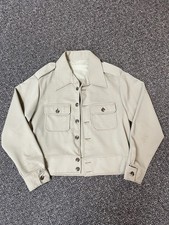 1970s Button Up Jacket True Vintage Rare Flat Pocket  Boxy Cropped picture