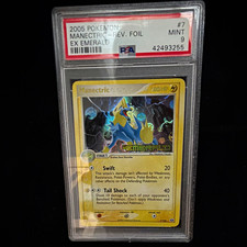 Pokémon 2005 EX Emerald Manectric #7 Reverse Holo (Rev. Foil) PSA 9 POP39 picture