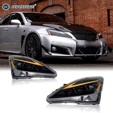 LED Headlights For 2006-2013 Lexus IS250 IS350 DRL Sequential Turn Signal Pair picture