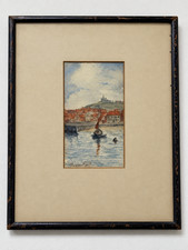 Very old drawing claude monet watercolor picasso van gogh renoir era antique XIX picture