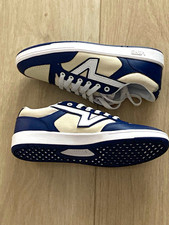 Vans ComfyCush Low Top Lace Up Cushioned Colorblock Sneakers Blue White picture