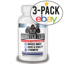 Angry Supplements MONSTER TEST Testosteron Booster Men's Drive Pills, 120ct 3Pk picture