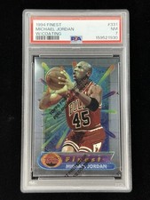 1994 Finest NBA #331 Michael Jordan w/Coating PSA 7 NM Chicago Bulls HOF GOAT picture