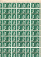 Stamp Germany 42 PF Adolf Hitler Sheet 1941 WWII 3rd Reich German MNH Faults picture