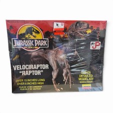 Jurassic Park Velociraptor Raptor Model Kit #70272  (1992) NEW SEALED picture