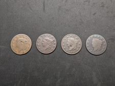 1818 1820 1821 1822 Coronet Matron Head Large Cent Lot US mint Copper Penny picture