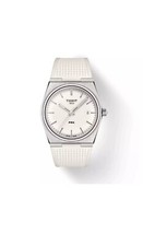 New Tissot PRX 40MM Quartz White Dial Rubber Men's Watch T1374101701100 picture