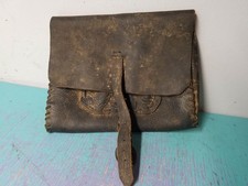 Leather Tool Bag Vintage Harley Davidson Motorcycle Antique Chopper Knucklehead picture