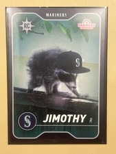 2026 Seattle Mariners Jimothy The Raccoon Baseball Rookie Card 8/5 Base IN HAND picture