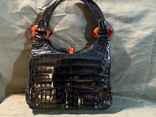 Antique 1940s Black Purse w/tags  picture