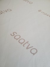 Saatva Natural Latex Foam Organic Cotton Mattress Topper King Size 76” x 80” picture