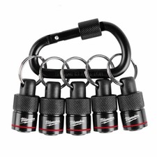 Milwaukee 48-32-4537 5PC Bit Holder w/ Carabiner Fits 1/4in Hex Shanks picture