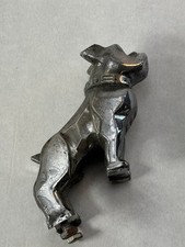 Vintage Mack Truck Original Metal Bull Dog Steel Chrome Hood Ornament Emblem picture