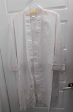 New Neiman Marcus White 100% Cotton Robe sz S picture
