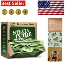 200 Count Stevia Sweetener Packets - Natural Sugar Substitute, No Erythritol picture