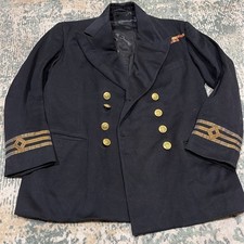 Vintage 1950 British Merchant Navy Chief Officer Jacket Gieves picture