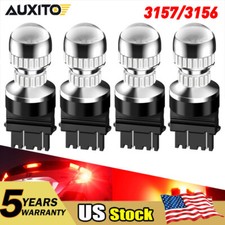 4pcs AUXITO LED Brake Stop Tail Light Bulbs 3157 3057 3357 3156 Red Turn Signal picture