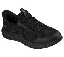 Skechers Shoes Work Mens Slip Ins Black Bungee Memory foam Slip Resistant 200404 picture