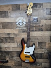 1999 Fender Standard Jazz Bass Guitar - 3-Color Sunburst Mim picture