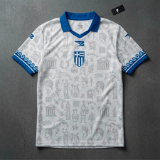 Greece Exclusive Soccer Jersey Sublimation Football Shirt BOLIERI design white picture