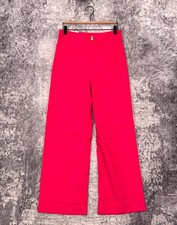 New Maeve The Colette Pants 29 Tall Womens Anthropologie Pink Linen Magic Fabric picture