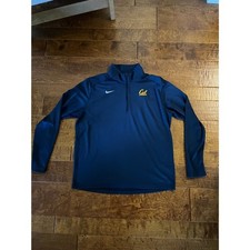 Nike Dri-FIT Cal Bears Quarter Zip Pullover Navy Blue Mens Size XL UC Berkeley picture