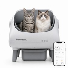 PawPetica Self Cleaning Litter Box,Open Top Automatic Litter Box Large 10.5L Bin picture