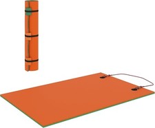 Soozier Lily Pad Floating Mat 3-Layer Tear-Resistant XPE Foam 9' x 6' Mat-Orange picture