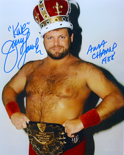 JERRY LAWLER SIGNED REPRINT WWE WRESTLER AWA CHAMP 88 8