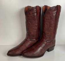 Dan Post Ostrich Leg Cowboy Boots | Exotic | Men’s 10 D picture