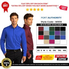 Port Authority W808 Men's Long Sleeve Easy Care SuperPro React Twill Dress Shirt picture