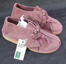 New Clarks Original Desert Trek Rose Purple Suede Shoes Ladies Size 7 picture