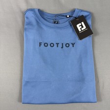 FootJoy Golf Tee T-Shirt Workout Medium Ink Blue Polyester NWT MSRP $65 picture
