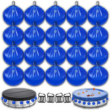 20 Pcs Pool Cover Weights with Hooks Thick PVC Leakproof Hanging Water Bags picture