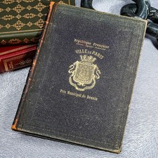 Rare Presention Antique Leather Art Book Eugène Delacroix Paris France picture