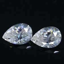 Natural 0.60 Ct D Color VVS1 Excellent Cut 6x4 mm Pear Pair Loose White Diamond picture