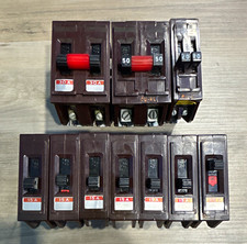 Lot of  10 Wadsworth circuit breakers type  A (metal foot) picture
